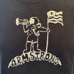 Armstrong Graphic Black T-Shirt